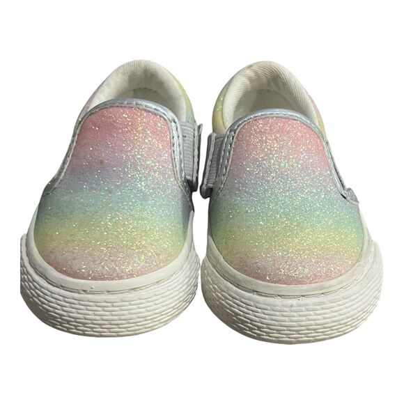 Children place Glitter Rainbow Ombre Slip On Sneakers Baby‎ Girl - Picture 2 of 5